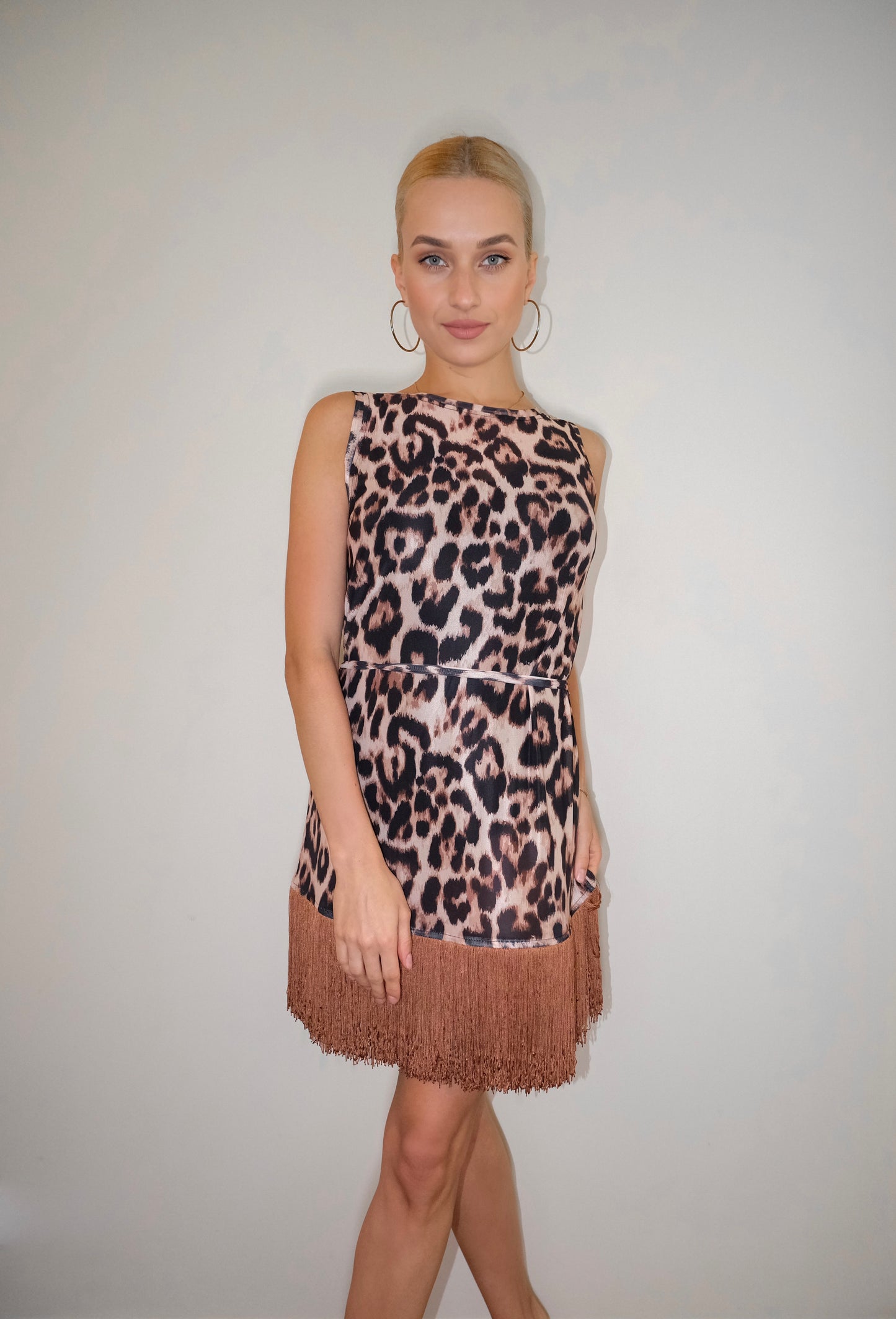 Leopard Fringe Dress