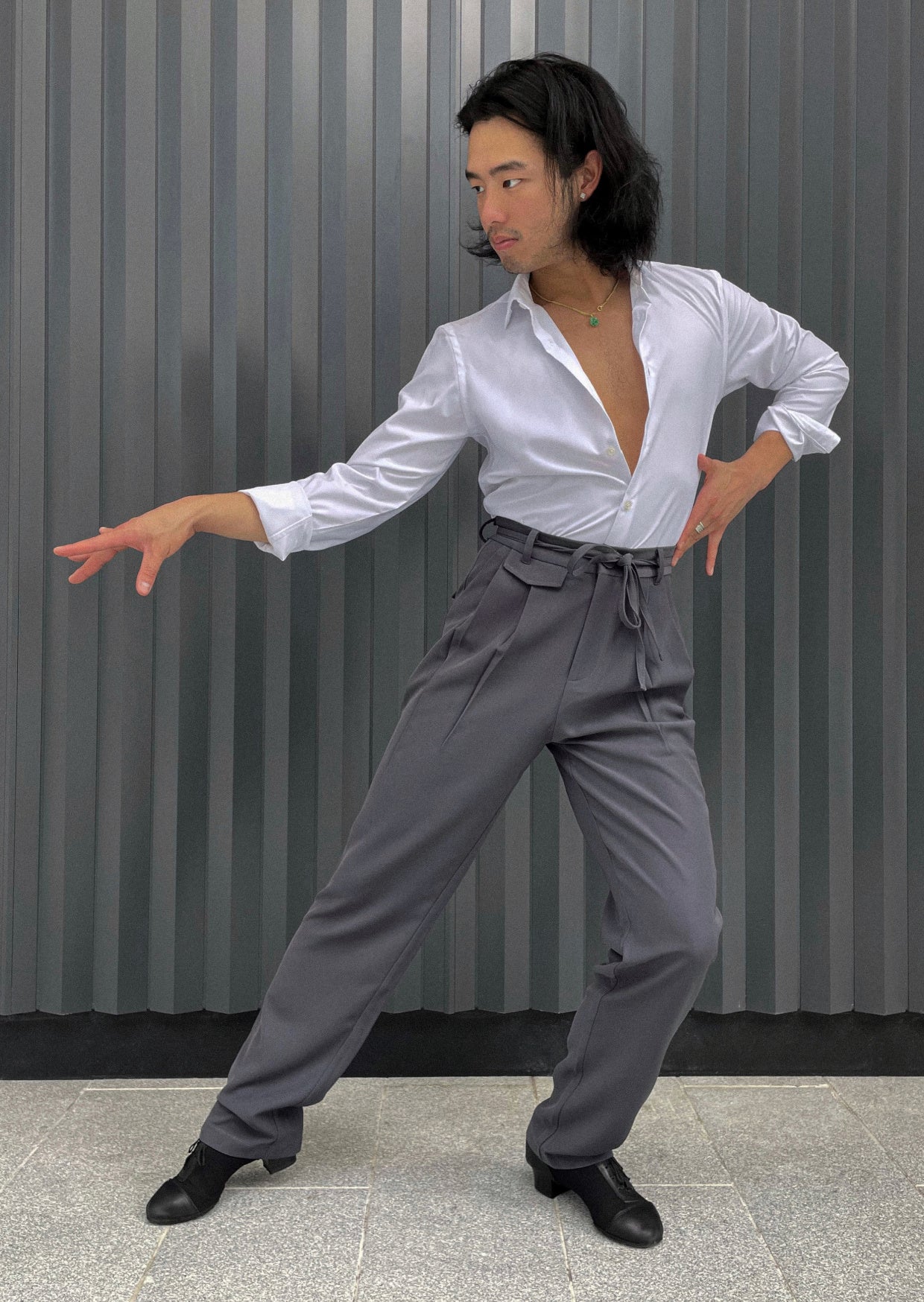 Classic Pleat Grey
