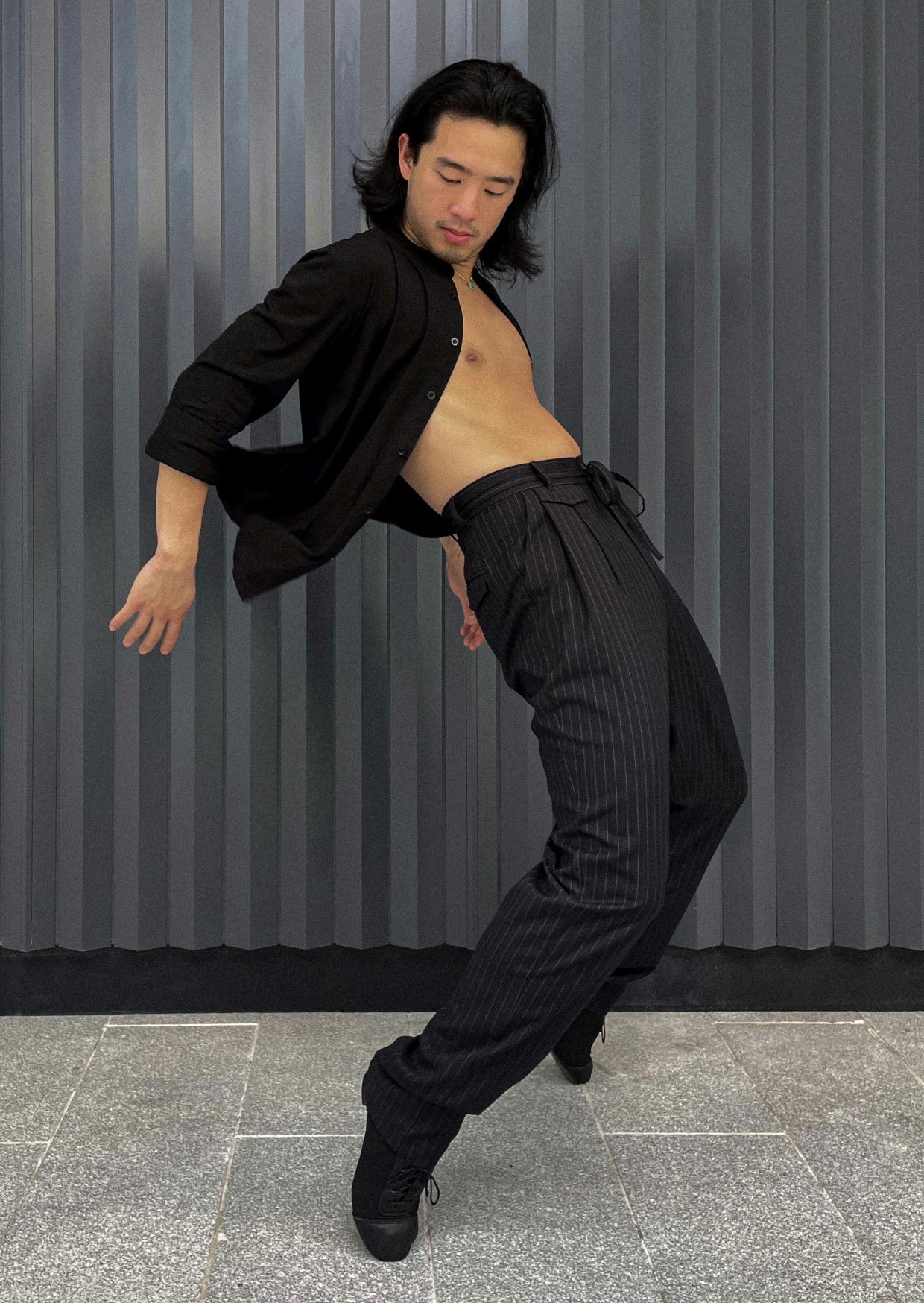 Classic Pleat Pinstripe