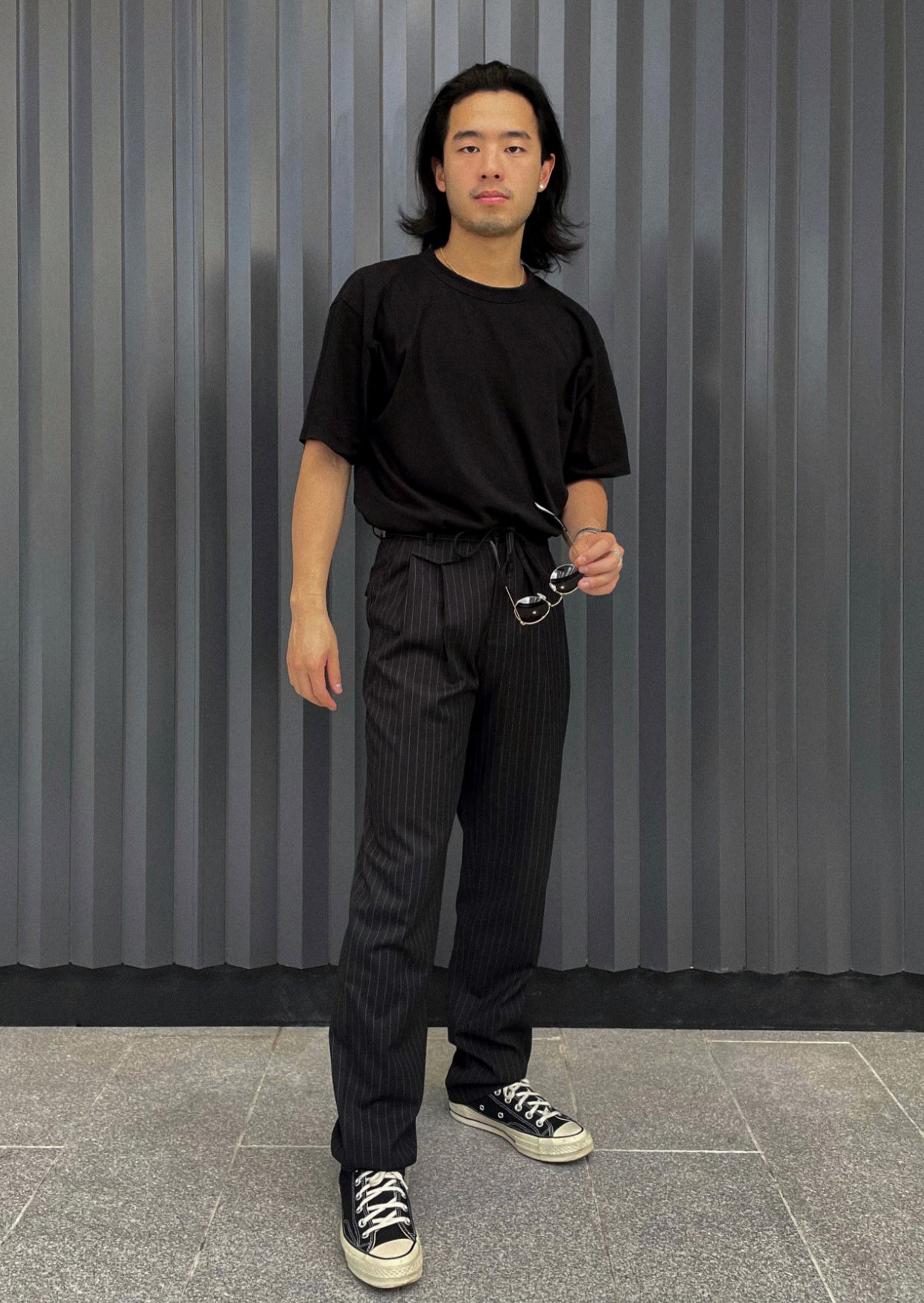 Classic Pleat Pinstripe