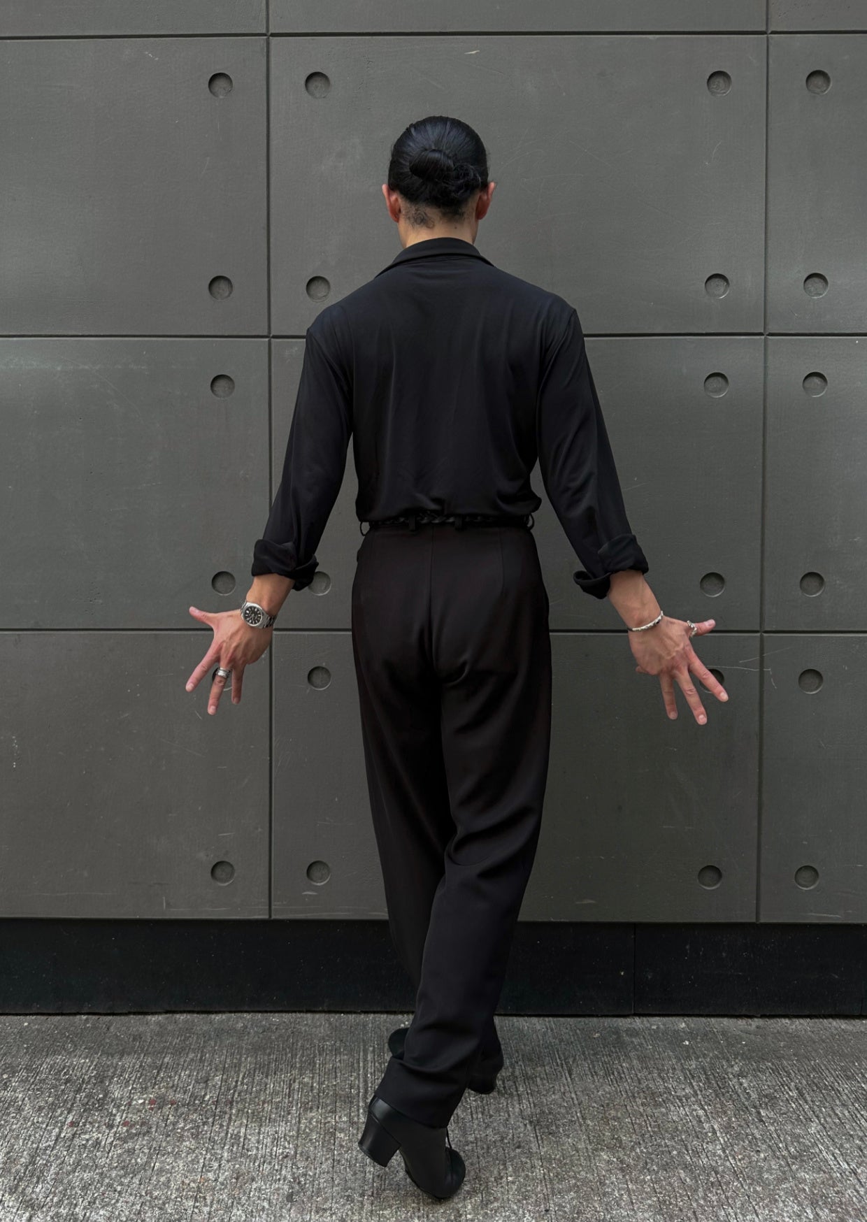 Crisscross Pleat Pants