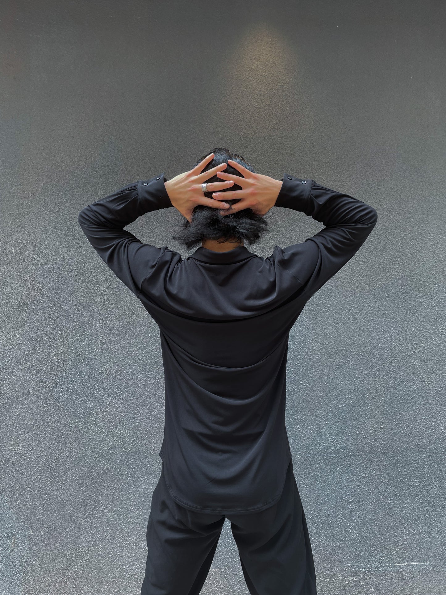 Black Collared Dress Shirt