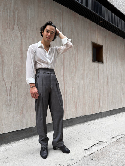 Checkered Grey Gurkha Pants