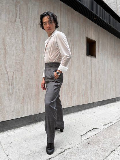Checkered Grey Gurkha Pants