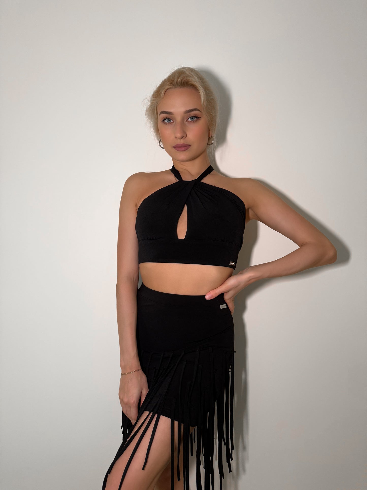 Twisted Crop Top - Black