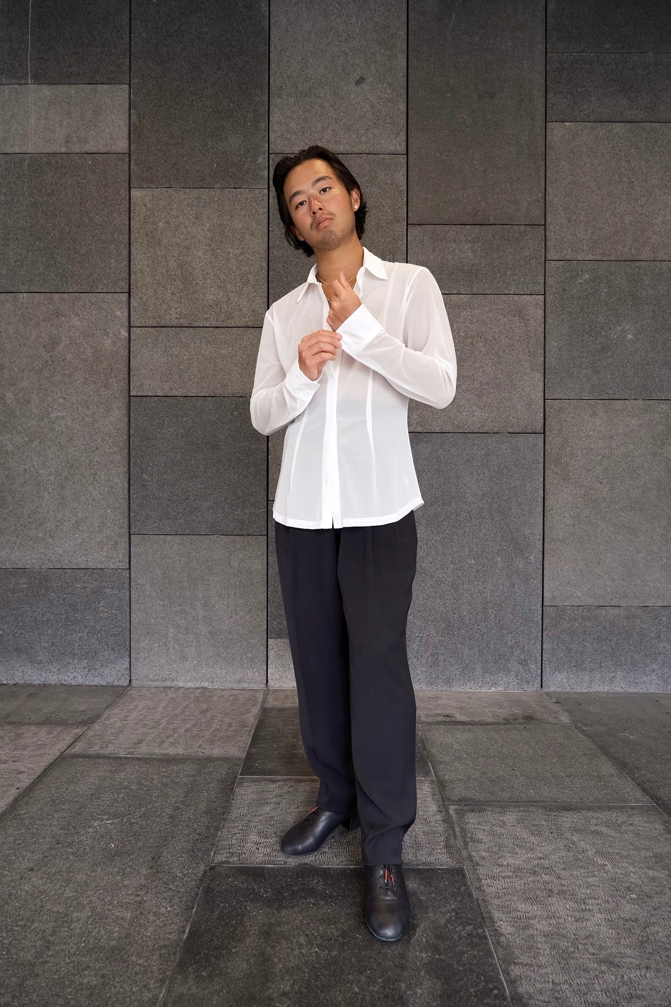 Net Slim Fit Dress Shirt - White