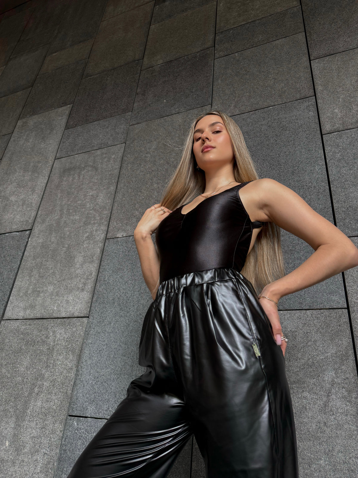 Leather Effect Heat Pants