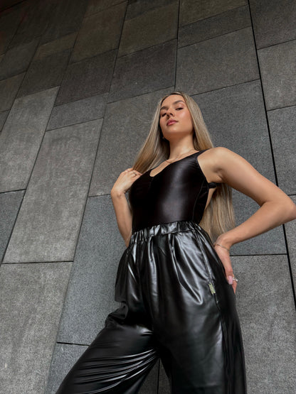 Leather Effect Heat Pants