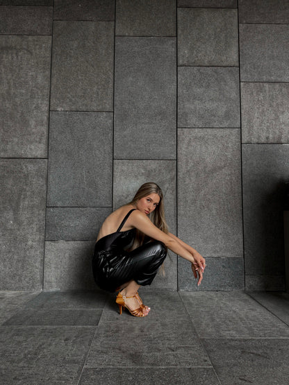 Leather Effect Heat Pants
