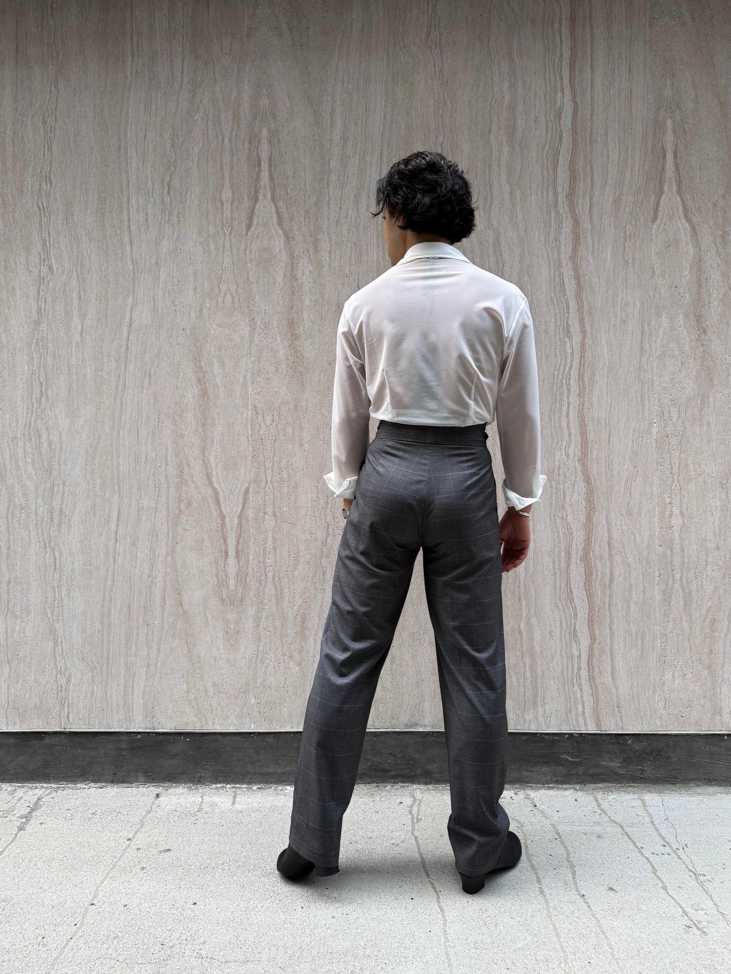 Checkered Grey Gurkha Pants