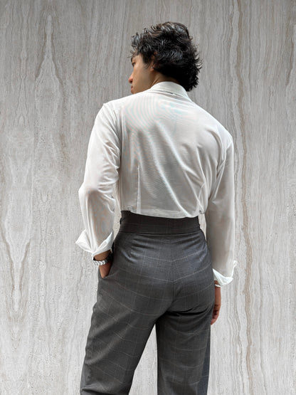 Checkered Grey Gurkha Pants