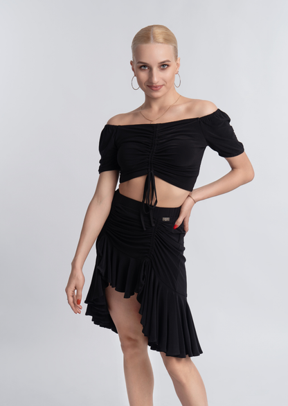Black Drawstring Skirt