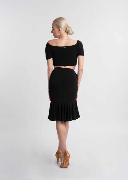 Black Drawstring Skirt