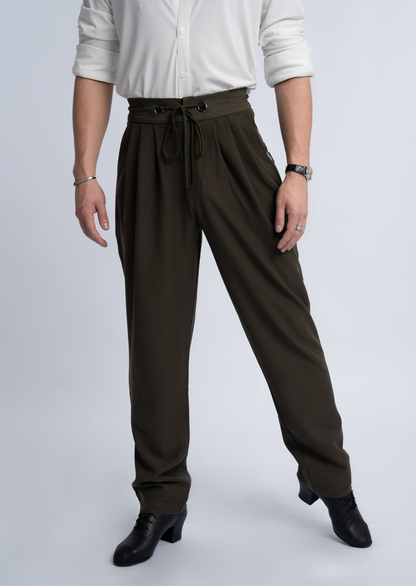 Drawstring Pants Olive Green