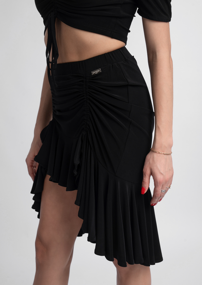 Black Drawstring Skirt