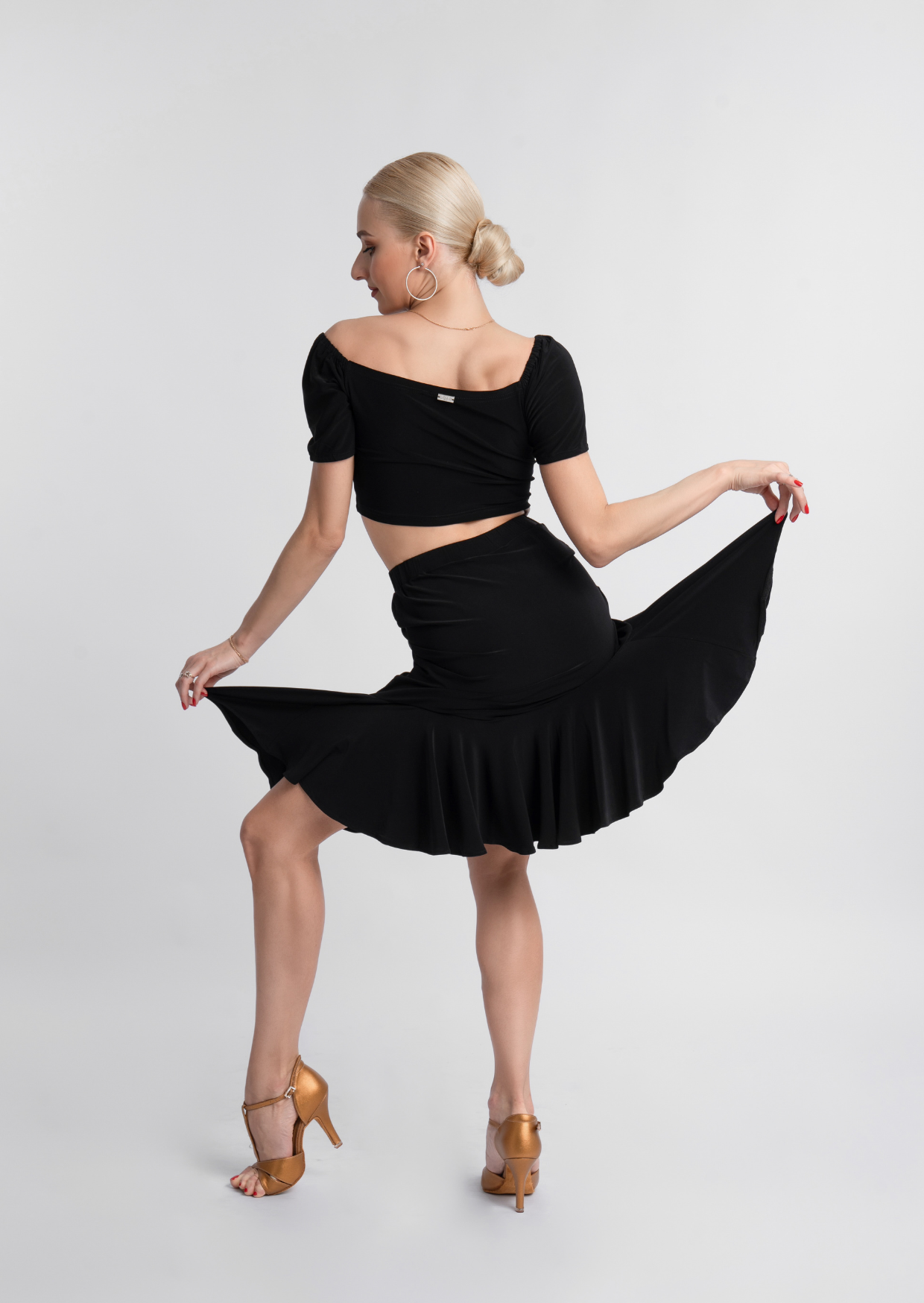Black Drawstring Skirt