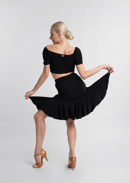 Black Drawstring Skirt